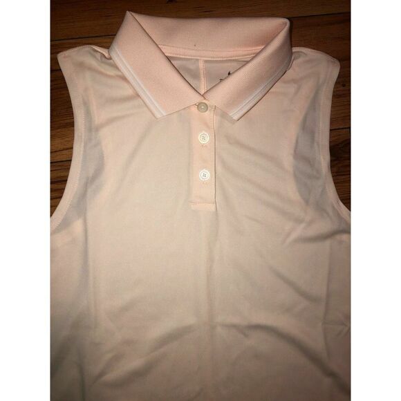 Nike BV0223-838 Women’s Sz XL Dri-Fit Victory Peach Sleeveless Polo - Picture 5 of 6